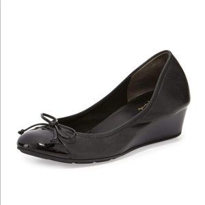 Cole Haan Air Tali Black Leather Wedge